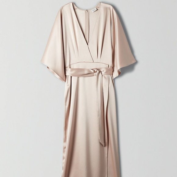 Babaton Dresses & Skirts - BABATON Stanley Midi Satin Dress